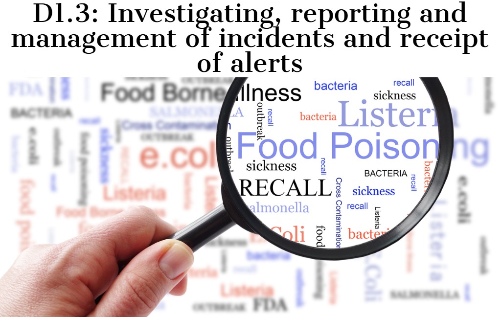 D1.3 Investigating food incidents